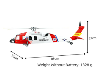 FLY WING - MH-60T Jayhawk Helicopter - White - RTF