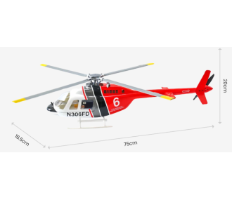 FLY WING - Hélicoptère - Bell 206 V4 - RTF