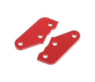 ARRMA AR340072 Steering Plate A Aluminum Red (2)