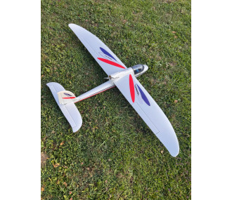 Motoplaneur - Fox Roméo - Topmodel - (env. 1.5m) Bleu blanc rouge