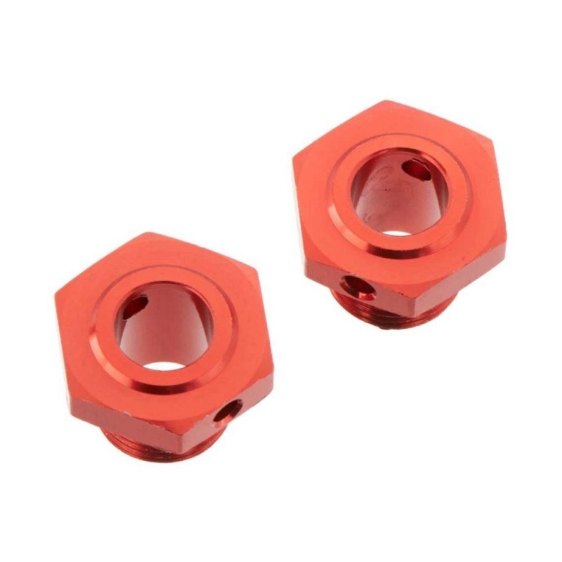 ARRMA AR310447 Ruota in alluminio esagonale 17mm/13,6mm rosso (2)