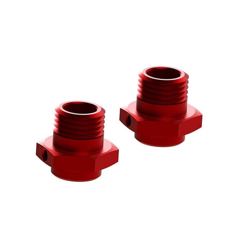 ARRMA AR310484 17mm/16.5mm Red Aluminum Wheel Hex (2)