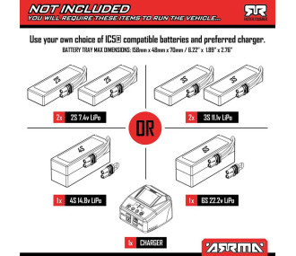 ARRMA 1/7 MOJAVE 6S 4X4 RTR Brushless Desert Truck Sable