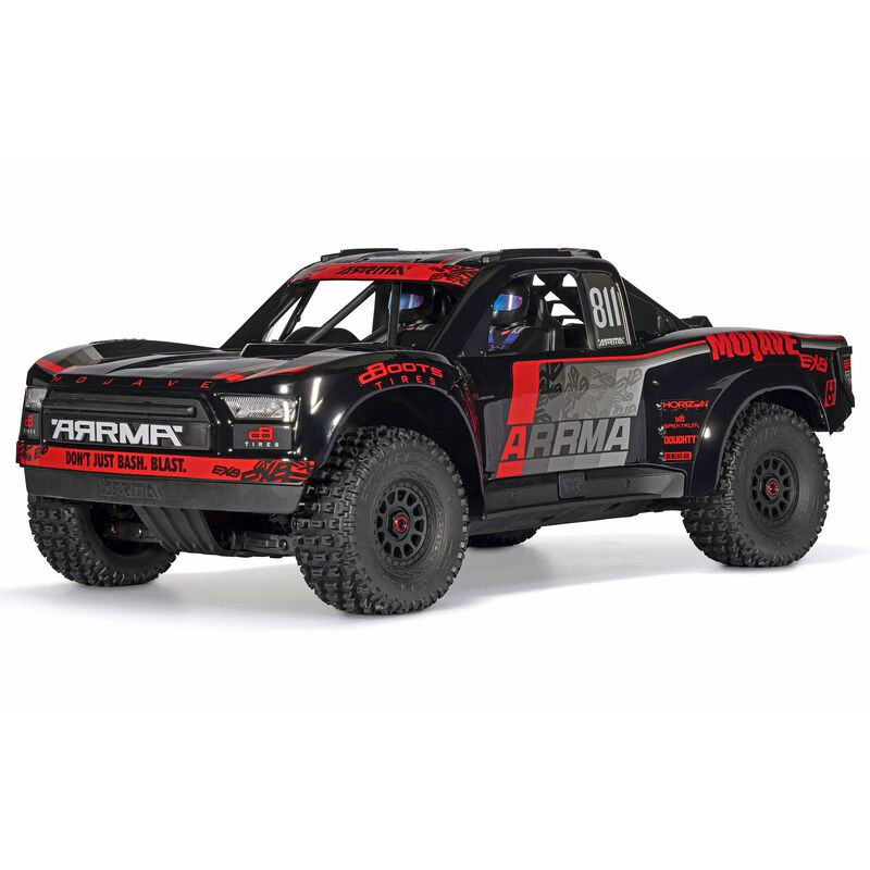 ARRMA 1/7 MOJAVE 6S EXB 4X4 RTR Brushless Desert Truck, Black