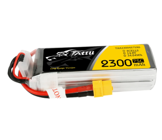 Batterie Tattu lipo 4S 14.8V 2300mAh 75C prise xt60