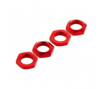 ARRMA AR330360 Aluminum Wheel Nut 17mm Red Nero (4)