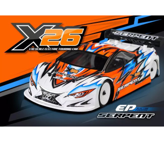 SERPENT - Medius X26 chassis alu 1/10 EP (SER400052) 