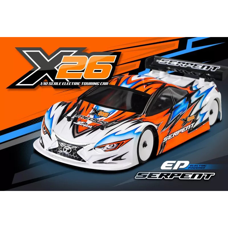 SERPENT - Medius X26 chassis alu 1/10 EP (SER400052) 