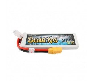 Batterie Gens Ace Soaring lipo 2S 7.4V 4000mAh 30C prise XT60
