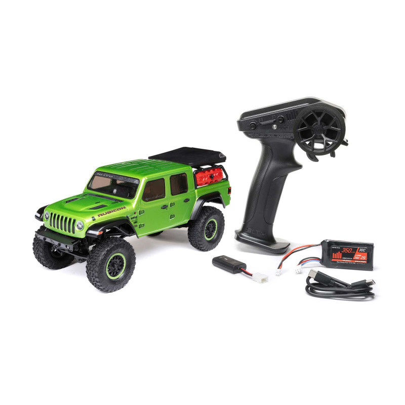 Jeep JT Gladiator 4x4 RTR SCX24 à l'échelle 1/24, crawler à moteur brushed (batterie et chargeur inclus)