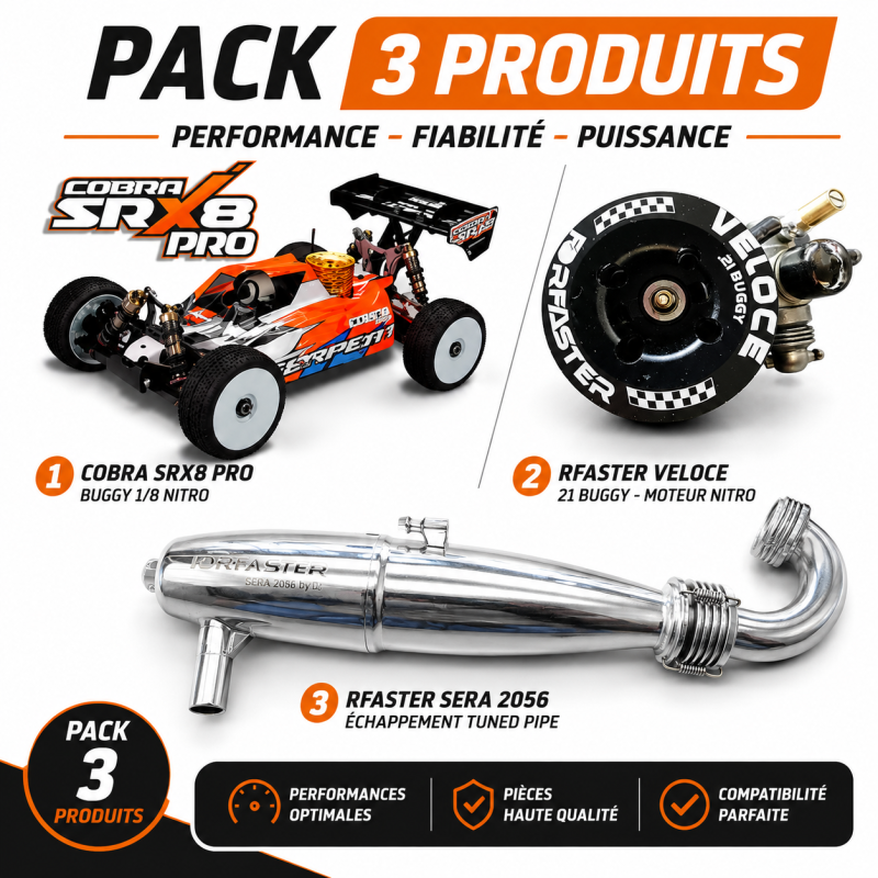 Serpent SRX8 PRO GP 1/8 4wd (SER600020) + moteur TT 3.5cc