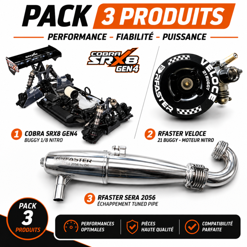 Serpent SRX8 Gen4 1/8 4wd GP SER600024 + moteur TT 3.5cc