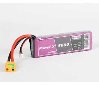 Batterie Hacker TopFuel Power-X 2S 5000mAh 35C LiPo XT90AS MTAG