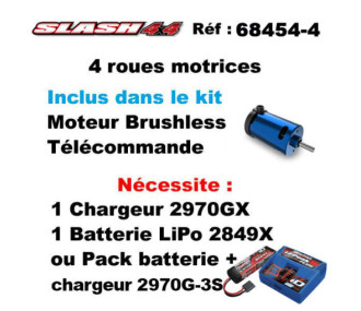 TRAXXAS SLASH 4X4 VX3 HD Orange