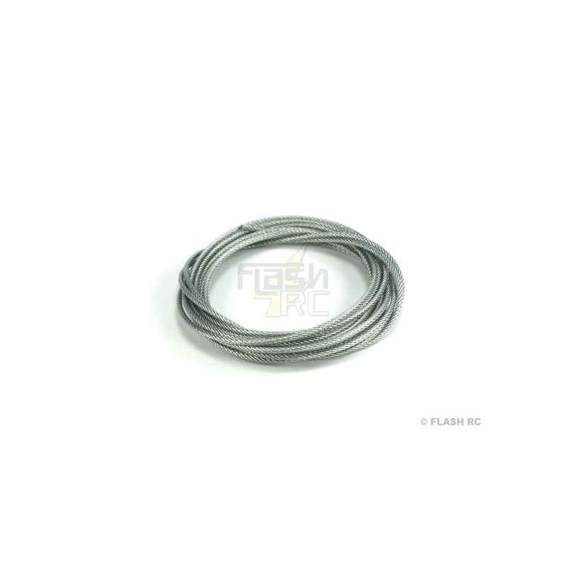 Cable de acero barnizado 2mm L:2m - KAVAN