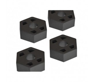 ARRMA AR310779 Juego de ruedas de material compuesto hexagonal 14mm (4) 4x4