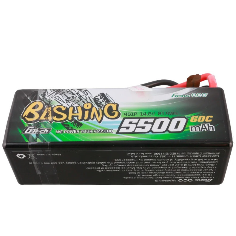 Akku Gens Ace Hardcase, LiPo 4S 14.8V 5300mAh 60C Stecker XT90