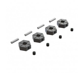 ARRMA AR310816 12mm Metal Wheel Hex (4)