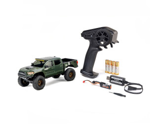 Axial 1/30 SCX30 Toyota Tacoma TRD Pro Extreme Off-Road 4X4 RTR Brushed Rock Crawler (Battery & Charger Included), Green