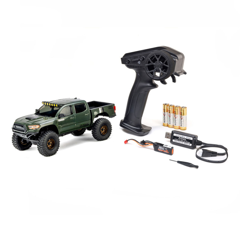 Axial 1/30 SCX30 Toyota Tacoma TRD Pro Extreme Off-Road 4X4 RTR Brushed Rock Crawler (Battery & Charger Included), Green