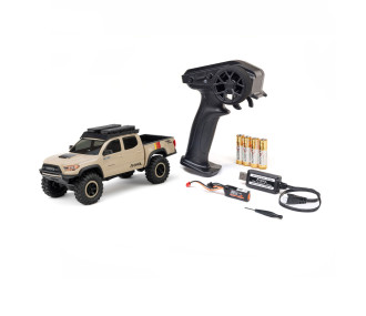 Axial 1/30 SCX30 Toyota Tacoma TRD Pro Extreme Off-Road 4X4 RTR Brushed Rock Crawler (Battery & Charger Included), sable
