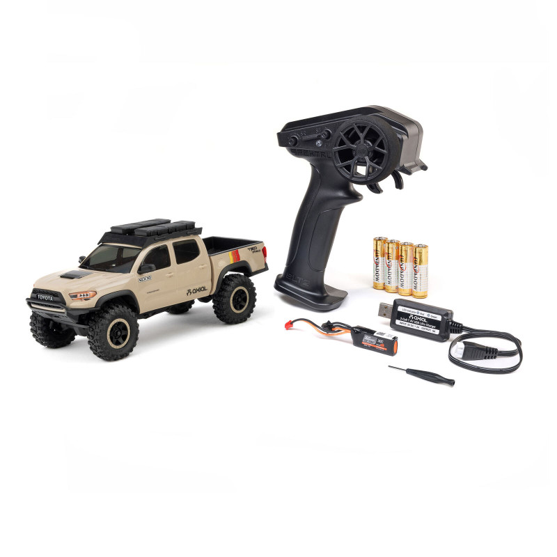 Axial 1/30 SCX30 Toyota Tacoma TRD Pro Extreme Off-Road 4X4 RTR Brushed Rock Crawler (Battery & Charger Included), sable
