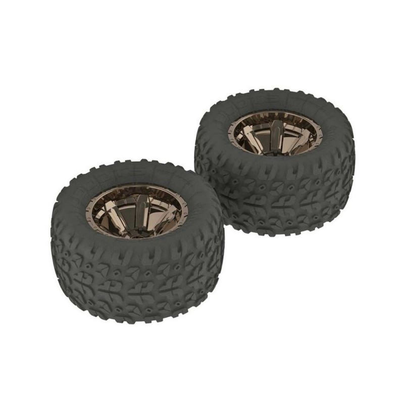 ARRMA AR550004 Neumático/rueda Copperhead MT GLU Blk/Chrm (2)