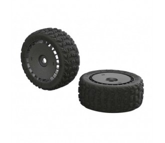 ARRMA AR550048 KATAR T 6S Tire/Wheel Set Talion (2)