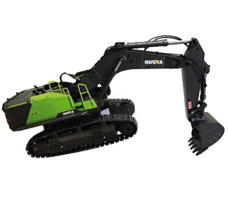 Huina - Pelleteuse RC 1593 verte avec godet métal 1/14 (CH1593) 
