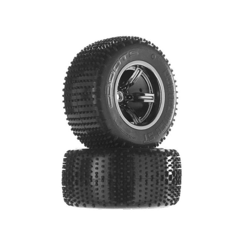 ARRMA AR550009 Dirtrunner ST Tire/Whl Blk/Chrm Re (2)