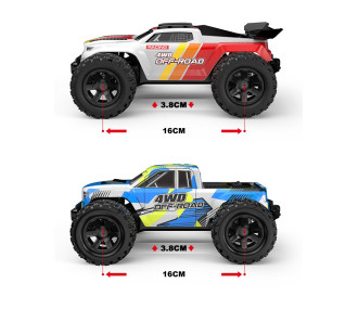 MJX Hyper GO - Monster truck RC 18208 4x4 à moteur à charbons 1/18 RTR (HY18208) 