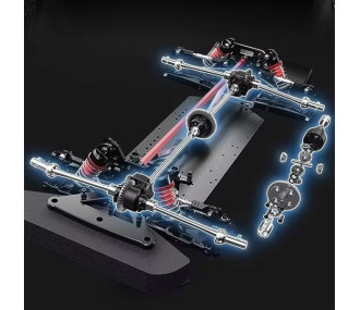 MJX Hyper GO - Voiture de rallye RC Citroën C3 WRC 4x4 brushless 1/7 (HY7303) 