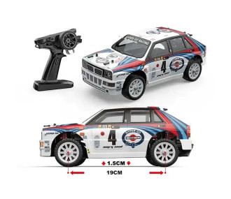 MJX Hyper GO - Voiture de rallye RC Lancia Delta 4x4 brushless 1/14 RTR (HY14302) 