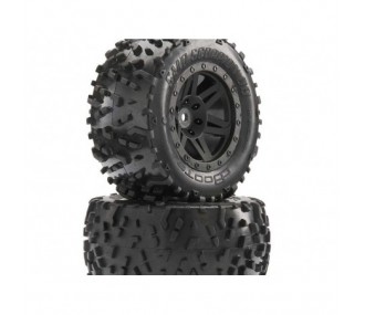 ARRMA AR550025 Sand Scorpion DB XL Tire/Wheel Blk Re (2)