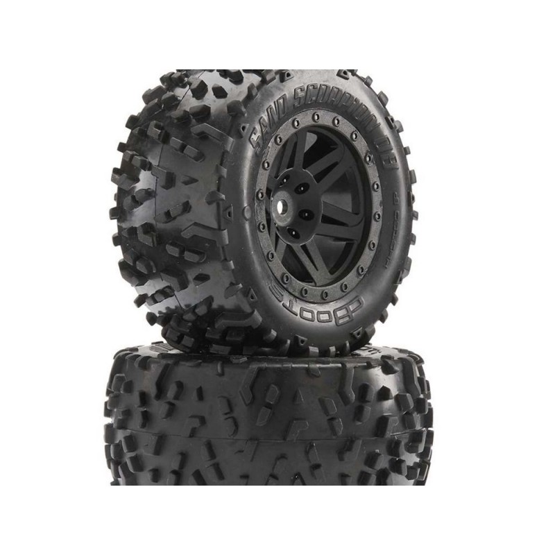 ARRMA AR550025 Sand Scorpion DB XL Tire/Wheel Blk Re (2)