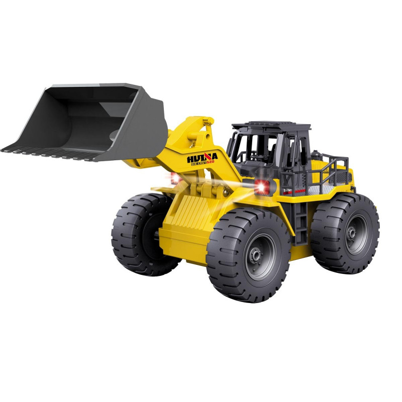 Huina - Chargeuse sur pneus RC 1520 6 voies 2,4 GHz 1/18 (CH1520) 