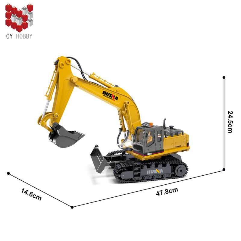 Huina - Pelleteuse RC 1531 11 voies 2,4 GHz 1/16 (CH1531) 