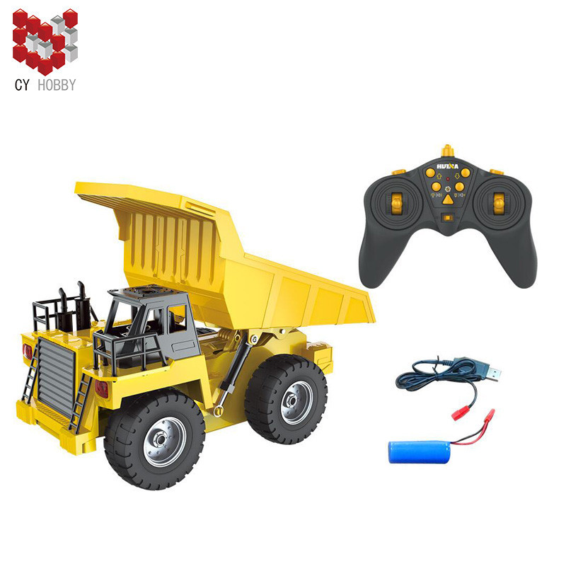Huina - Camion benne RC 1534 avec parties métalliques 6 voies 1/18 (CH1534) 