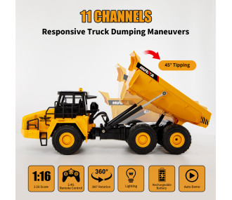 Huina - Camion benne RC 1553 1/16 (CH1553) 