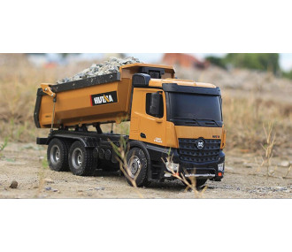 Huina - Camion benne RC 1582 tout métal 2,4 GHz 1/14 (CH1582) 