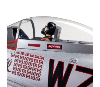 Avion RC E-flite P-51D Mustang « Big Beautiful Doll » 1,5 m BNF Basic avec AS3X+ et SAFE Select – EFL-3359