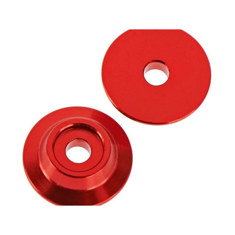 ARRMA AR320215 Pulsante ad alette in alluminio rosso (2)