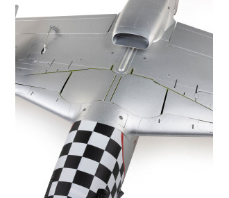 Avion RC E-flite P-51D Mustang « Big Beautiful Doll » 1,5 m BNF Basic avec AS3X+ et SAFE Select – EFL-3359