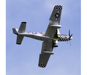Avion RC E-flite P-51D Mustang « Big Beautiful Doll » 1,5 m BNF Basic avec AS3X+ et SAFE Select – EFL-3359
