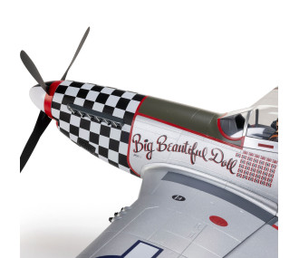 Avion RC E-flite P-51D Mustang « Big Beautiful Doll » 1,5 m PNP – EFL-3360