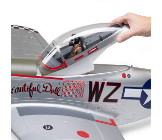 Avion RC E-flite P-51D Mustang « Big Beautiful Doll » 1,5 m PNP – EFL-3360