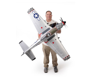 Avion RC E-flite P-51D Mustang « Big Beautiful Doll » 1,5 m PNP – EFL-3360