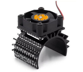 Support ventilateur moteur en alu (diam 36 mm) + Ventilateur 30x30