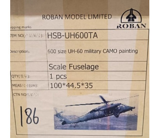 600 size UH-60 military CAMO painting
