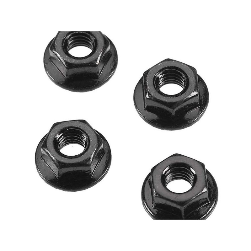 ARRMA AR708003 Serrated Flange Wheel Nut 4mm (4)